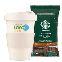 Eco Friendly Tumbler with Starbucks Coffee Pack