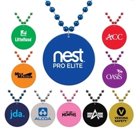 33" beaded necklace with 7mm beads and 2 1/2" medallion.... from ASI 98360...