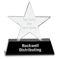 Crystal Star on Pedestal Base... from ASI 92531 Unique Custom Products / UCP