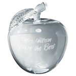 4" Crystal 3D Apple