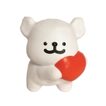 White Puppy Slow Rise Squishy Rising Stress reliever
