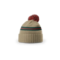 Richardson 135 Striped Beanie W/ Cuff & Pom