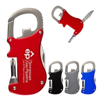 Bottle Opener Carabiner With Screwdriver & Knife