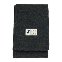 This 7-1/4" x 69" knit scarf features a sewn multi-color woven... from ASI...