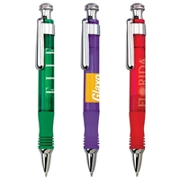 Click action wide body ballpoint in four vibrant translucent colors and......