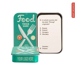 Kikkerland Food Trivia Game Tin