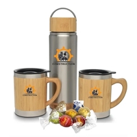 Bamboo Water Bottle & Mugs with Truffles
