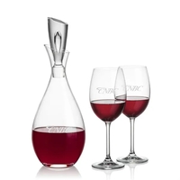 Stunning Lead Free Crystal Decanter complete with 2 or 4 Coleford... from ASI...