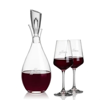 Stunning Lead Free Crystal Decanter complete with 2 or 4 Cannes... from ASI...