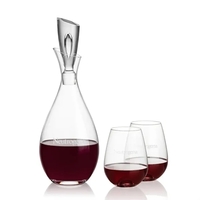 Stunning Lead Free Crystal Decanter complete with 2 or 4 Edderton... from ASI...