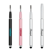Multifunctional stylus pen with extendable stainless barrel.... from ASI...