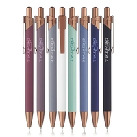 Aluminum ballpoint pen with geometric design on top barrel.... from ASI 39552...