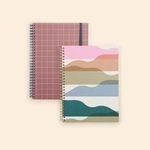 JOURNAL - 9.25 x 6.75 - WIRE - BLACK AND WHITE GUTS - Y