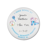 2.25" Round Keepsake Button with Safety Pin Back