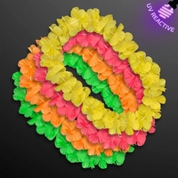 Flower Lei Necklace (Non-Light Up), 36" Long. No Lights, Faux Flowers.......