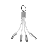 4-in-1 USB Keychain Charging Cable