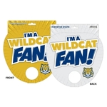 8.25"x7.08" Small Perforated Palm Leaf Hand Fan Hanger 30pt.