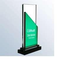 Meridian Green Starfire Glass Award