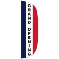 3' x 10' Message Flutter Flag - Grand Opening