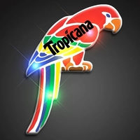 Blank or imprinted. Parrot flashing body light pin.... from ASI 34194...