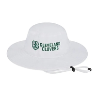 Polyester boonie-style unstructured cap with full brim and corded chin...