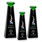 Alicia Gemstone VividPrint™ Award - Black/Emerald