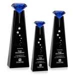 Alicia Gemstone Award - Black/Sapphire
