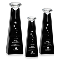 Alicia Gemstone Award - Black/Diamond