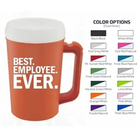 22oz. Mug, double-wall insulated, dishwasher safe, screen-printed with up to...