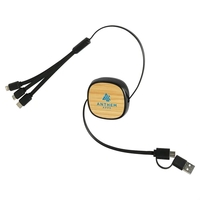 Retractable 3-in-1 Charging Cable with Dual Inputs... from ASI 36730 Ariel...