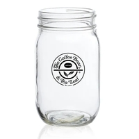 16 oz. Mason Jar Drinking Glass
