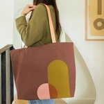 Daily Grind Super Size - Colored Canvas with Leather Handles