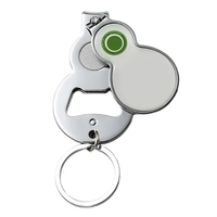Multi-function gourd shaped nail clipper with bottle opener and keychain...