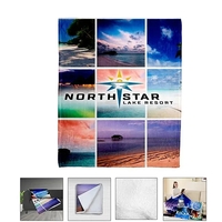 88" x 104" 440GSM Sherpa microfiber blanket.... from ASI 62660 Innovation Line