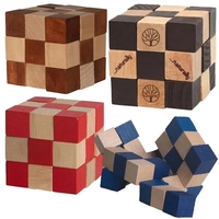 Wooden Elastic Cube Puzzle