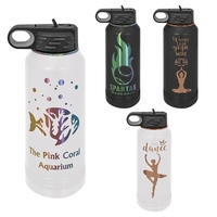 Ion-plated laser-engraved insulated 32 oz. water bottle... from ASI 45795...