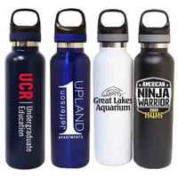 22 oz. Vacuum Insulated S. Steel Bottle, .2 Tone Lid... from ASI 36988 Artek...