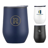12 oz. Stainless Coffee Stemless Wine Tumbler w/ Lid.... from ASI 39820...