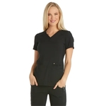 Cherokee - iFlex - Women's 2 Pocket V-Neck Knit Side Pane...
