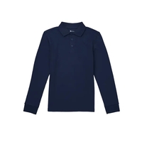 Classroom Uniforms Youth Long Sleeve Interlock Polo.... from ASI 86018 Scrub...