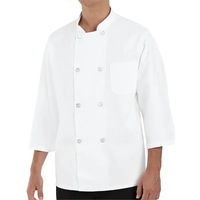 Red Kap Culinary - Unisex Three-Quarter Sleeve 30" Chef Coat