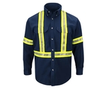 Bulwark Shirts - Men's Fr Long Sleeve Shirt W/Reflective