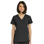 ScrubJoy Originals - Women's Fitted One-Pocket V-Neck Top
