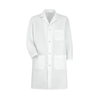 Four-Button Closure Lab Coat... from ASI 86018 Scrub Authority / Uniform Stores
