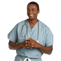 Fashion Seal Poplin - Unisex Reversible V-Neck Scrub Top...... from ASI 86018...