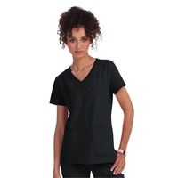 koi - Planet - Women's Shirred Chest V-Neck Enik Scrub Top... from ASI 86018...