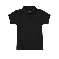 Classroom Uniforms Girls Short Sleeve Fitted Interlock Polo... from ASI 86018...