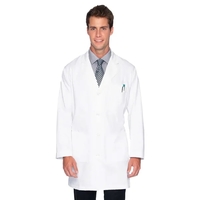 Landau Men's Lab Coat (White Super Twill - WWF)... from ASI 86018 Scrub...
