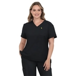 koi - Cureology - Women's Two-Pocket V-Neck Tuck-In Aura Top