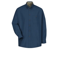 Red Kap Shirts - Men's Long Sleeve Cotton Contrast Dress... from ASI 86018...